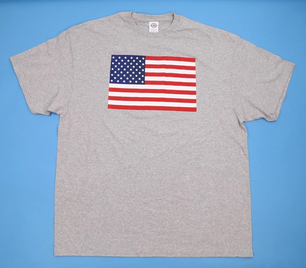 American Pride Red White and Blue Men’s T-shirt Size 2XL
