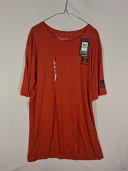 Under Armour Men’s 3XLT Orange Freedom Flag Loose Fit T-Shirt