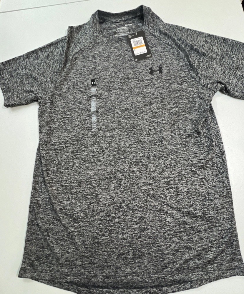 Under Armour Mens UA Tech 2.0 T-Shirt Short Sleeve – 1326413 – SMALL – Black Gra