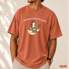 Outnumbered by Girls, Girl Dad Shirt Funny Father of Daughter T-Shirt