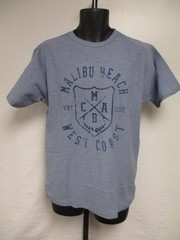 New Malibu Beach CA California Mens Size L Large Blue Shirt