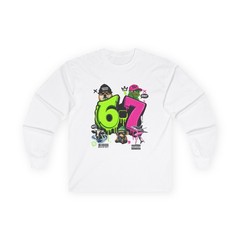 Brain Rot Meme Long Sleeve Tee Gen Z Funny Unisex Made in USA