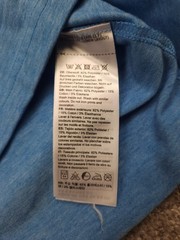 Mammut T Shirt Mens Medium Blue Stretch Lightweight Breathable Outdoor Logo