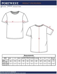 Portwest Turin Premium T-Shirt 100% Cotton