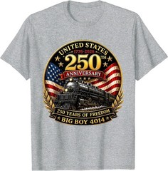 Big Boy 4014 Vintage 250 Steam Locomotive Railroad Train T-Shirt