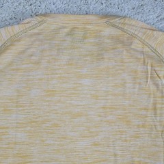 Eddie Bauer Mens Large Yellow Marled Short Sleeve T Shirt FREE-DRY Athleisure