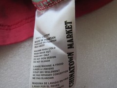 Chinatown Market THANK YOU Crewneck L/S T-Shirt Size Med Pink Green Tie Dye