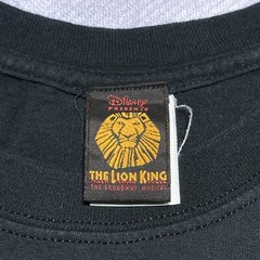 Vintage 2000s The Lion King Broadway Musical Chicago Skyline Black T-Shirt Sz XL