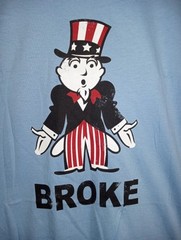 Monopoly Broke Anvil Men’s Blue T Shirt Size S