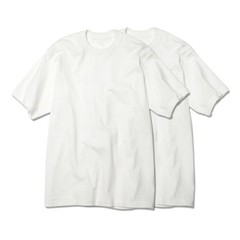 Hanes T-Shirts SHIRO WHITE 2-Pack UNISEX S–XL 7.0oz Cotton Crew Neck HM1-Z701