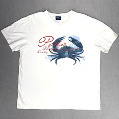 Vintage Polo Ralph Lauren Men’s XL Shirt Crab Print Sport RL 90’s Hong Kong Tee
