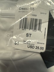 Men’s adidas Creator Short Sleeve T-Shirt – White Size ST