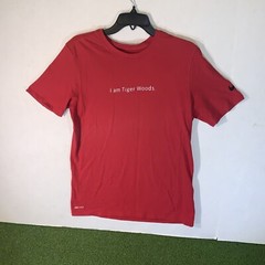 NIKE MENS “I AM TIGER WOODS” T SHIRT Size Medium CW2577 687 Red