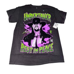 WWE Legends Undertaker T Shirt Black Ripple Junction RIP Mens Medium NWT