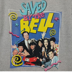 Saved by the Bell Drip Fit Y2K 90s Main Character Energy Anemoia Graphic Tee Med