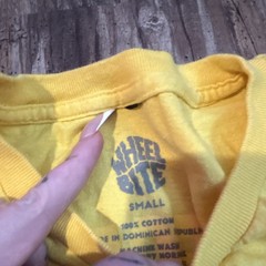 Wheel Bite Unisex Skateboarding Shirt Black And Yellow Men’s Size Small 2 Pack