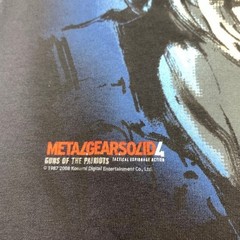 2008 Metal Gear Solid 4 Promo T-Shirt Size Small