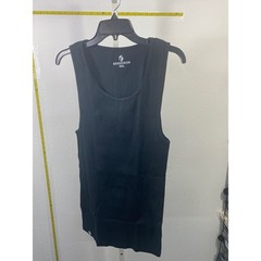 Ekkovision Mens Black Ribbed Tank Top Size 4XL Athletic Gym Workout Shirt