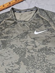 Nike Pro Shirt Mens L Green Digital Camouflage Dri Fit Performance Active Tee