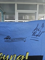 “The Tams” Signed Band T-Shirt Size Large 100% Cotton See Pics Stained NWOT