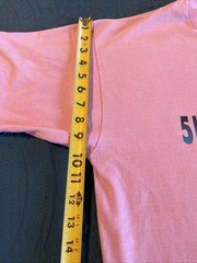 Vintage 1980’s Jerzees Super T Pink Shirt Desert Gold Series 5K Arizona, L