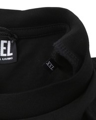 Diesel T-Gerade 16 Men T-Shirt 2XL Black Cotton Jersey Crewneck