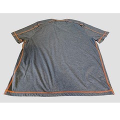 Carbon2cobalt T-Shirt Mens XL Gray Orange Contrast Stitch Organic Cotton Blend