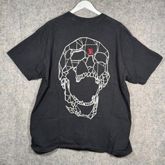 Revenge Streetwear Black Double Sided Spider Graphic T Shirt Mens Size XL 23×29
