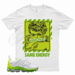 White ENERGY Shirt for N Vapormax Plus Tennis Ball Electric Green Volt Lime