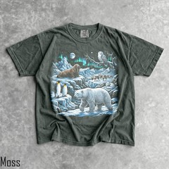 Arctic Wildlife Men Womens Comfort Tee