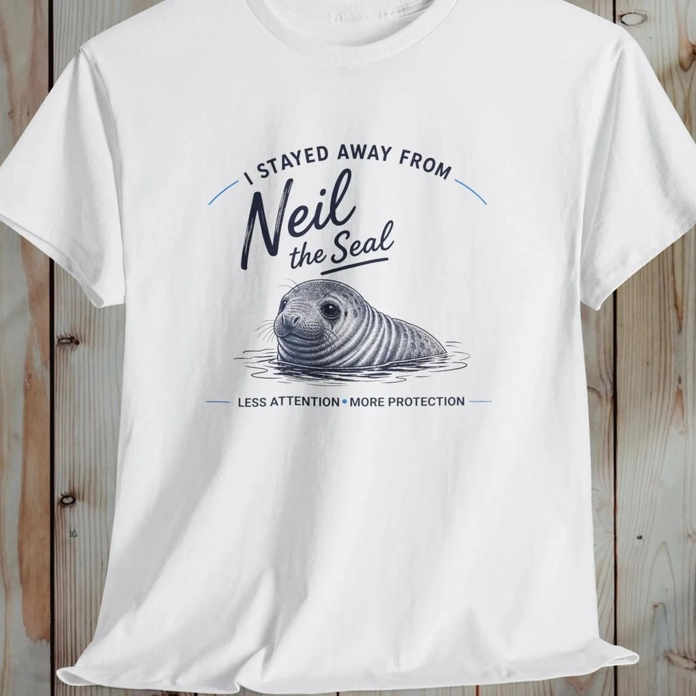 Neil the Seal Shirt Funny Coastal Animal Graphic Tee Gift for Seal Lovers