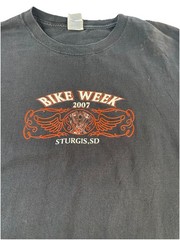 Men Delta Black “Bike Week 2007 “Graphic Long Sleeve Shirt Size Xl