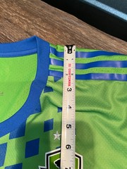 Adidas Soccer Jersey Mens X-Large Green Polyester Seattle Sounders MLS Aeroready