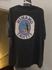 Vtg Hinano Tahiti T Shirt Sz 2XL Men’s Beer 90’s T Shirt Black