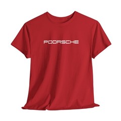 Poorsche T-Shirt Motorsport Apparel for Gearheads, Sports Car Lover Gift