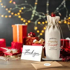 Respiratory Therapist Gifts Wine Bag with Thank You Card Appreciation Gifts Chri