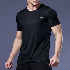 Mens Quick Dry Gym T Shirt Running Sports Lightweight Breathable Top