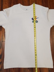 Nike Max90 Earth Day Tee FV3740-901 Embroidered Beige Cotton Small Loose Fit EUC