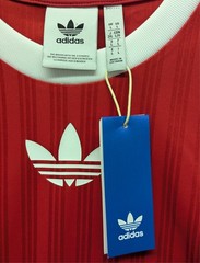 Adidas Originals Trefoil Men’s Large T-Shirt Red Poly Soccer Jersey Shirt IM9458