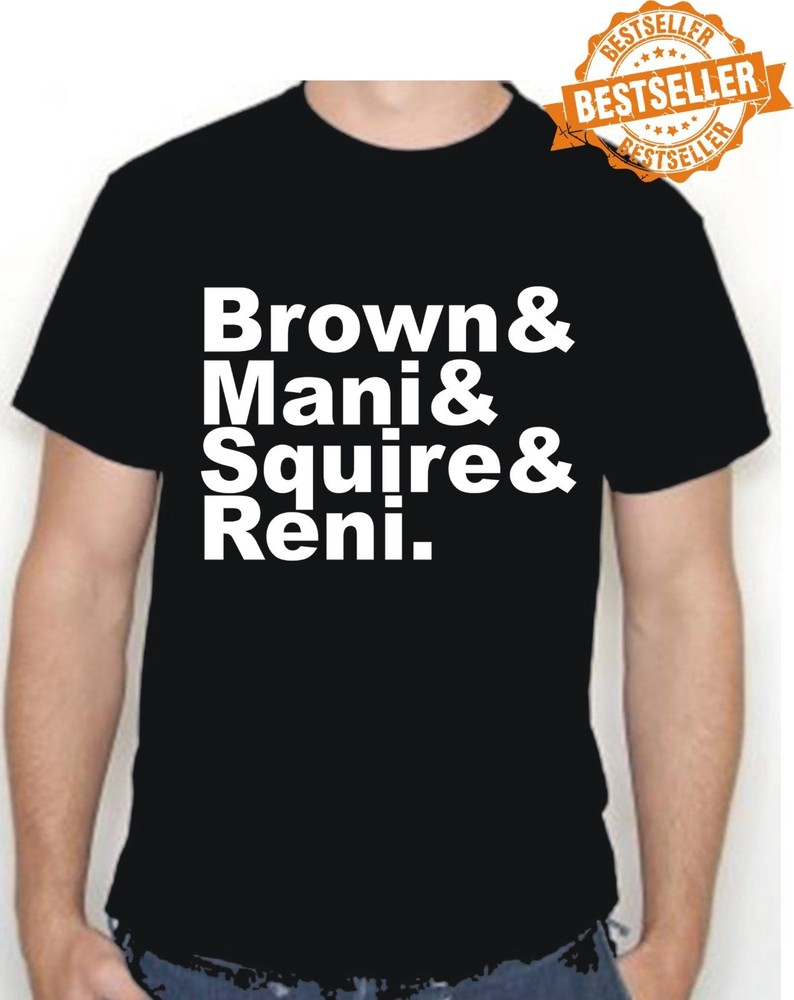 Brown&Mani&Squire&Reni T-shirt / Indie Music / Stone Roses / UNISEX / S-XXL
