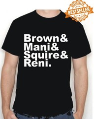 Brown&Mani&Squire&Reni T-shirt / Indie Music / Stone Roses / UNISEX / S-XXL