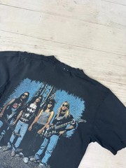 Vintage Slayer T Shirt 90s Rock Band Distrissed Men Size L black