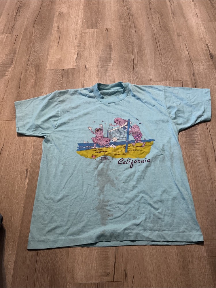 Vintage 80S California Raisins T-Shirt Men’s Xl Volleyball Single Stitch