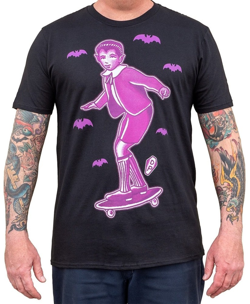 NWT Lowbrow Art Company Mens EDDIE Tee Shirt BLACK SM-2XLRGE LIMITED MADE IN USA