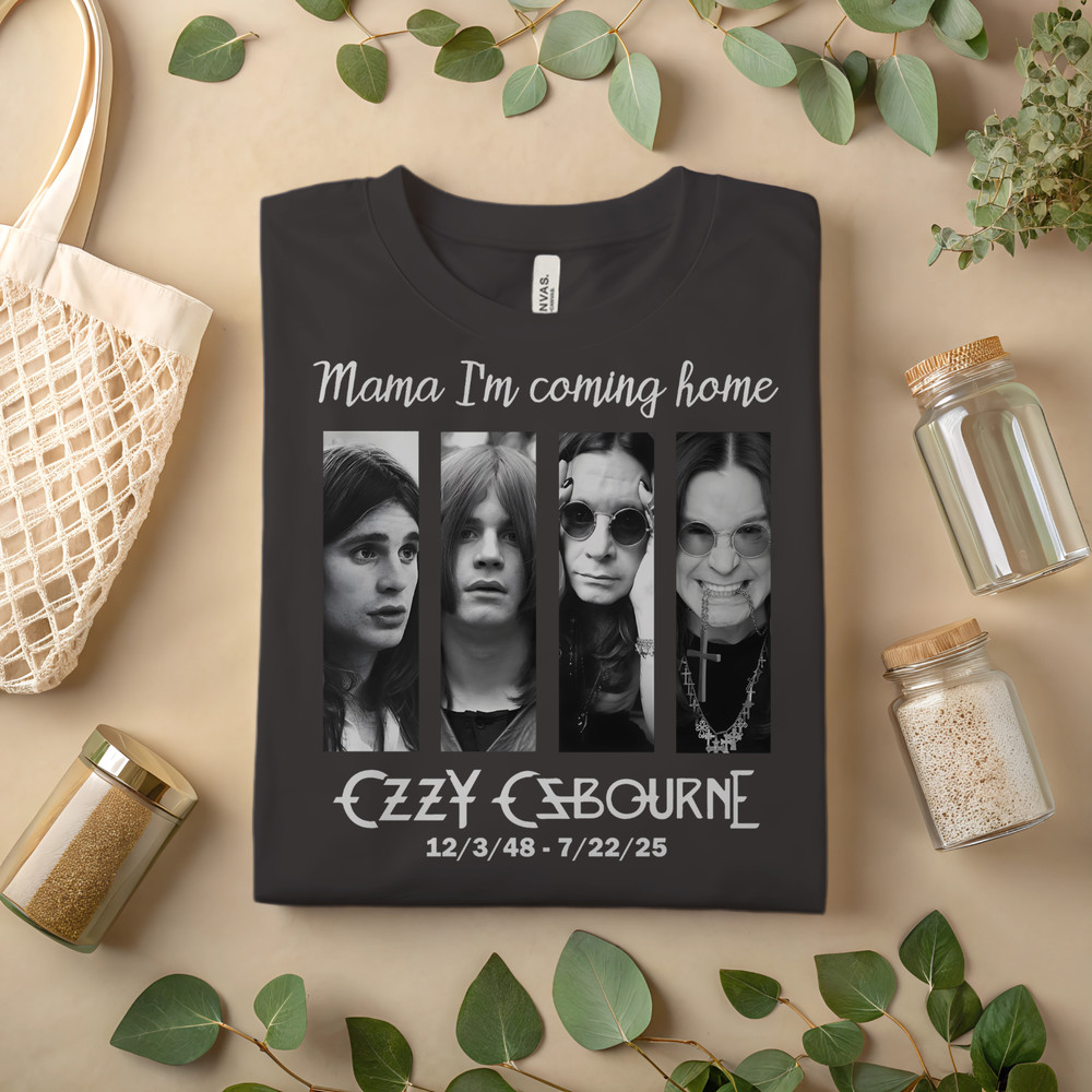 Ozzy Osbourne Tribute T-Shirt – Mama I’m Coming Home Graphic Tee A235