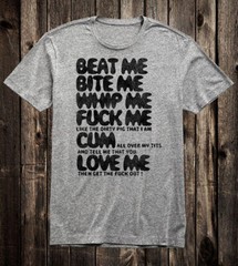 Retro Punk Tee T Shirt Novelty Seditionaries Boy London Beat Me Whip Me