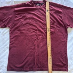 Dockers Mens Tee Large Maroon 100% cotton Short Sleeves