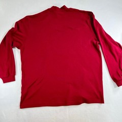 Mock Neck Base Layer Basic Editions Men XL Long Sleeve Red Skiing Hiking Outdoor