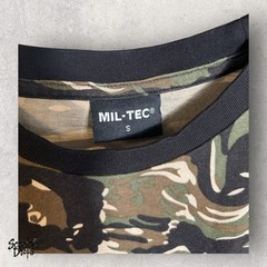Vintage Mil-Tec Small Camouflage T-Shirt 17.5 x 25.5 Army Military Camo Tee Top