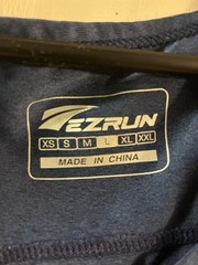 Men’s Large EZRun Tank Sleeveless Shirt Navy Blue Polyester Elastane